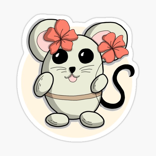 Souris printemps - Personnage doodle Sticker