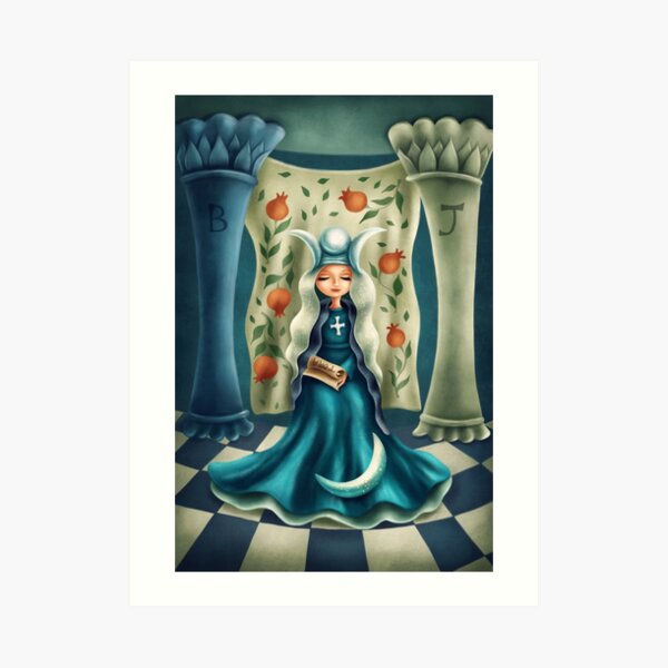 Die Hohepriesterin Kunstdruck