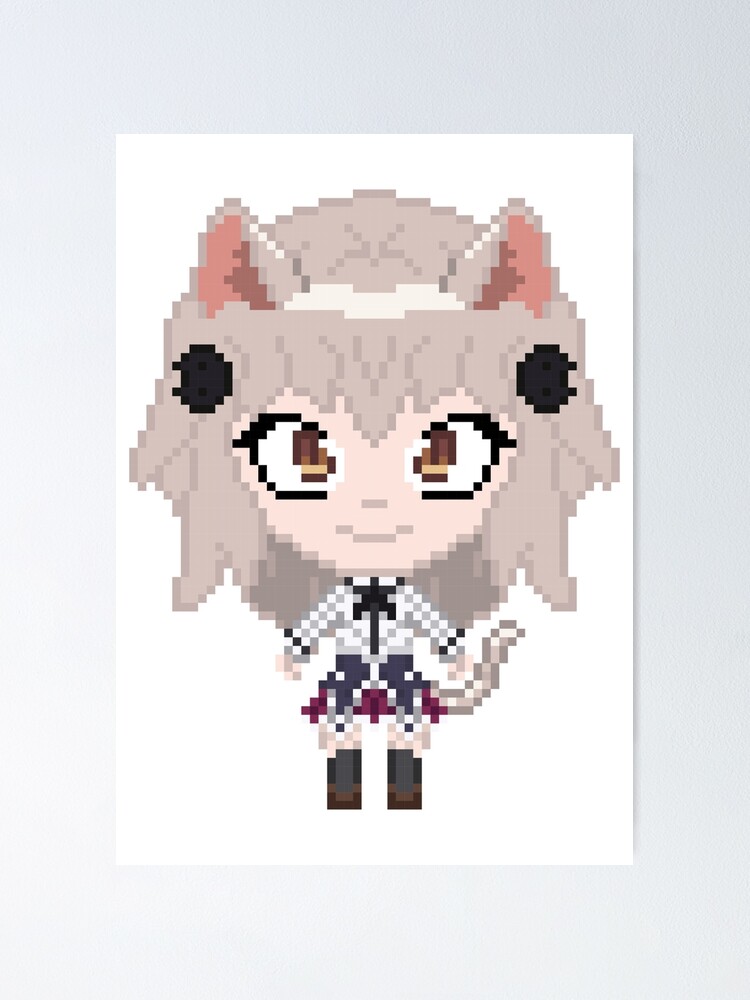 Highschool Dxd Koneko Toujou Pixel Art Poster Von Dirrajnoswal Redbubble