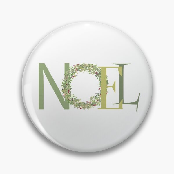 Item preview, NOEL typography with Christmas wreath  designed and sold by SimplyPut.