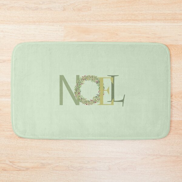 Item preview, NOEL typography with Christmas wreath  designed and sold by SimplyPut.