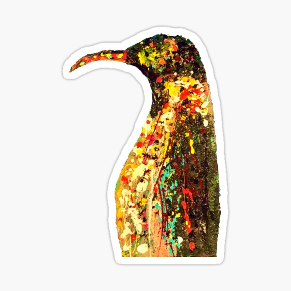 "Hitchcock" | Penguin Original Artwork by Nicholas Brendon Sticker