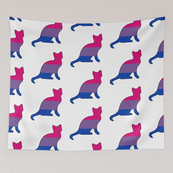 Item preview, Bisexual Pride Kitty designed and sold by NatLeBrunDesign.