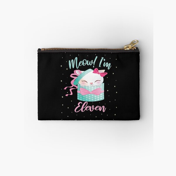 Item preview, Meow I'm Eleven Years Old Girl Cat 11th Birthday Kitten graphic designed and sold by Grabitees.