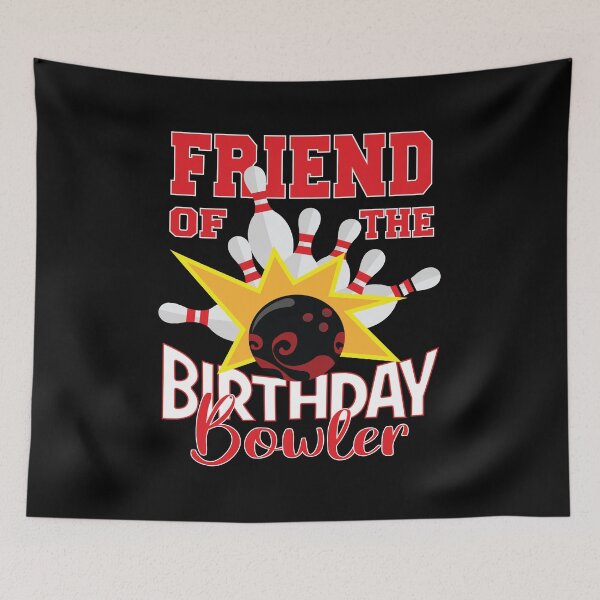 Item preview, Friend Of The Birthday Bowler Kid Bowling Party design designed and sold by Grabitees.
