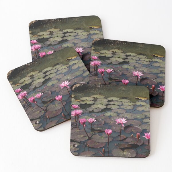Item preview, Pink Lotus Flower Pond designed and sold by Wiggly Lines.