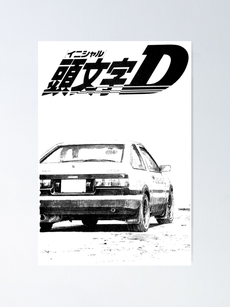 Initial D Anime Poster Japan Manga Kraft Paper Posters DIY Vintage