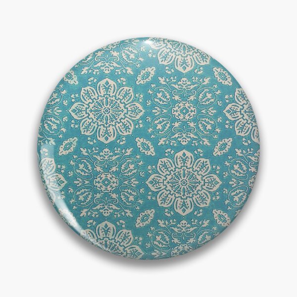 Item preview, Blue and Cream Antique Wallpaper  designed and sold by FuzzyHoney.