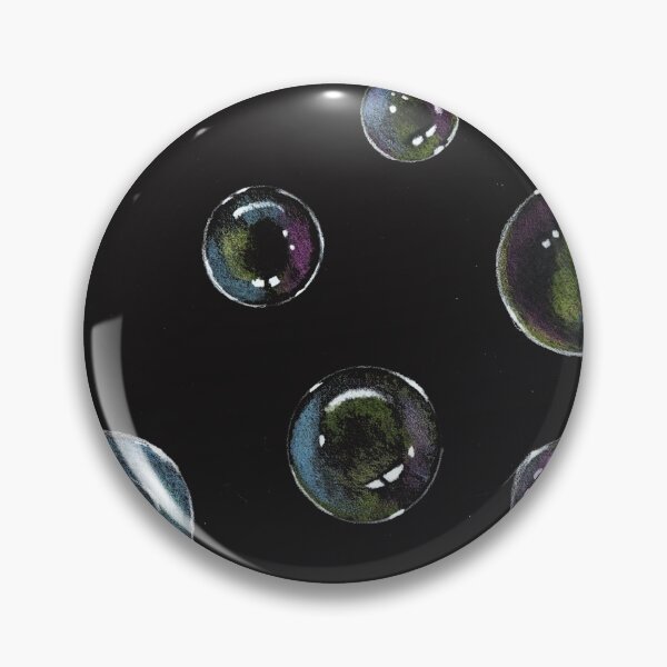 Item preview, Soap Bubbles, Color Pencil on Black Paper,  designed and sold by JoyfulWhimsy.