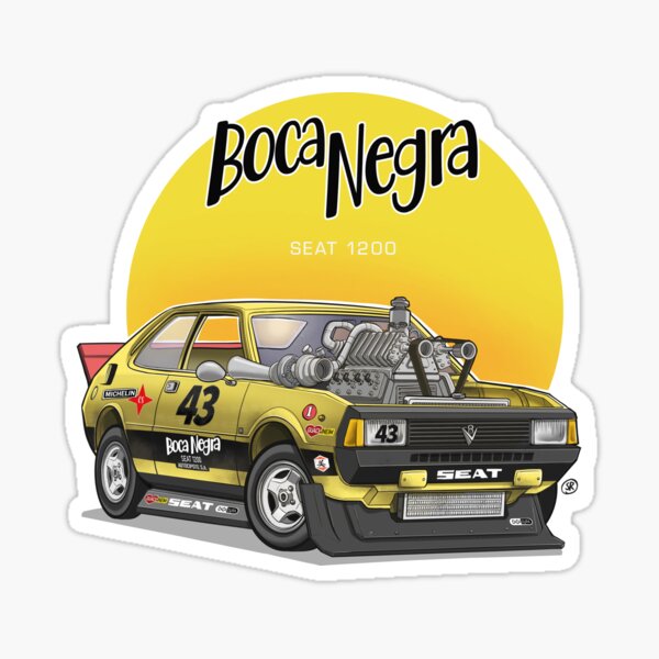 Seat 1200 "Boca Negra" Pegatina