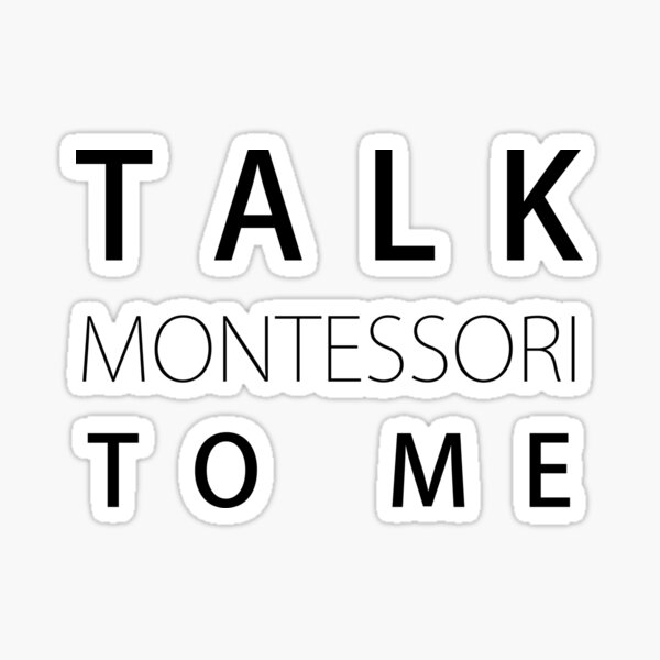 Talk Montessori To Me Mensaje Letras del alfabeto móvil Pegatina