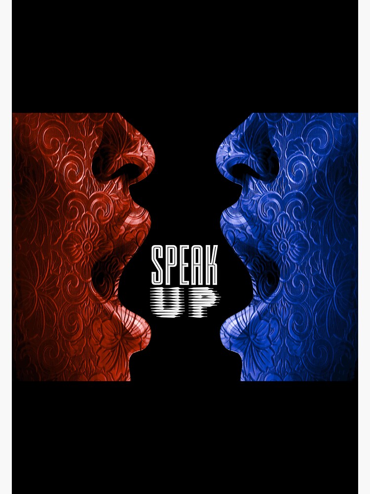 Thumbnail 3 of 3, Sticker, Speak Up designed and sold by Vk91.