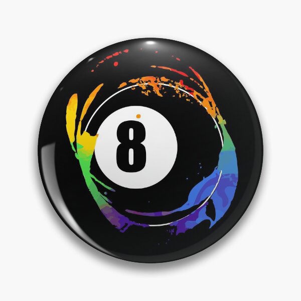 Item preview, Colorful 8-ball Billiard Design designed and sold by Mayhill.