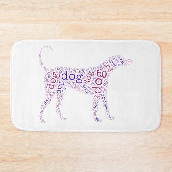 Item preview, colorful dog words designed and sold by jualcantara.