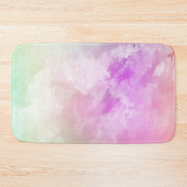 Item preview, Rainbow fluffy clouds on a colorful sky background designed and sold by by-jwp.