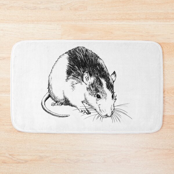 Item preview, Fancy Rat Animal Portrait (light background) designed and sold by MMMSdesigns.