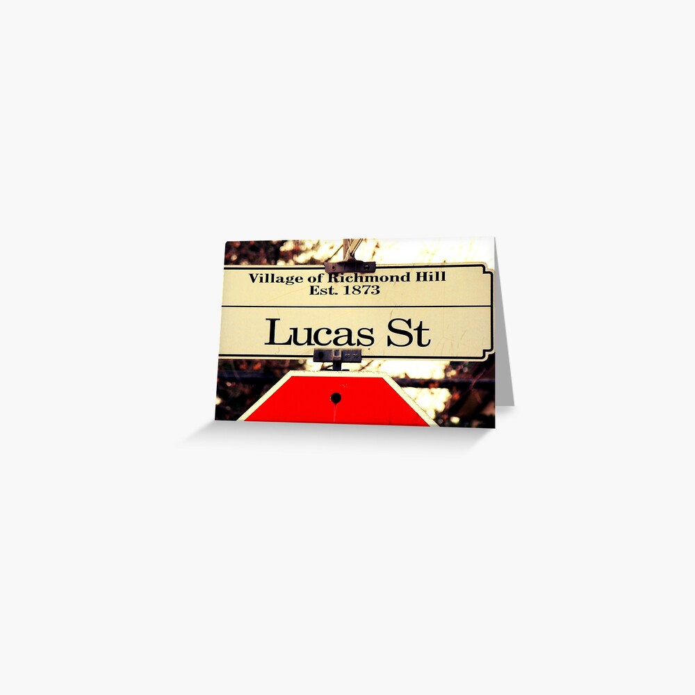 Lucas Street Greeting Card