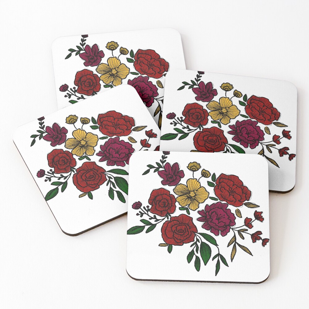 Item preview, Coasters (Set of 4) designed and sold by Rudravi.