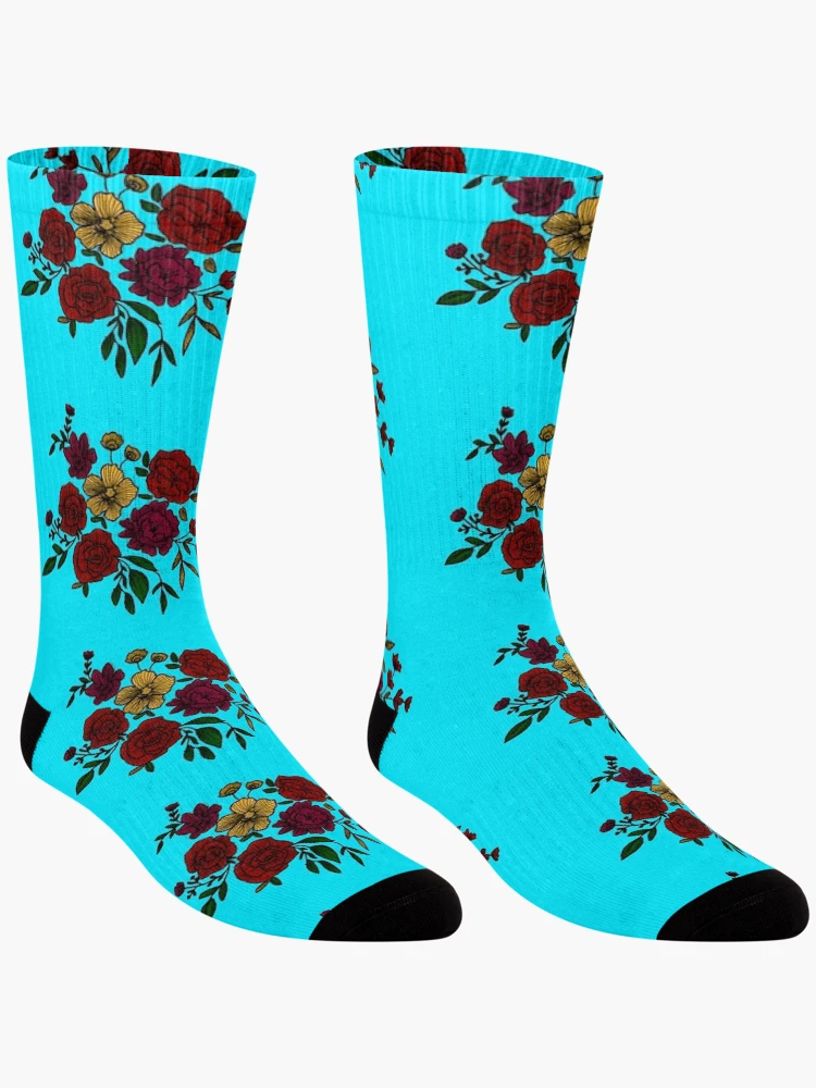 Thumbnail 3 of 5, Socks, Floral Pattern . designed and sold by Rudravi.