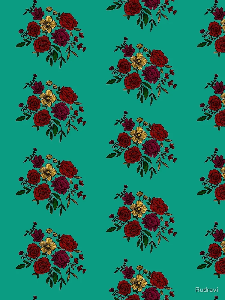 Thumbnail 3 of 3, Scarf, Floral Pattern . designed and sold by Rudravi.