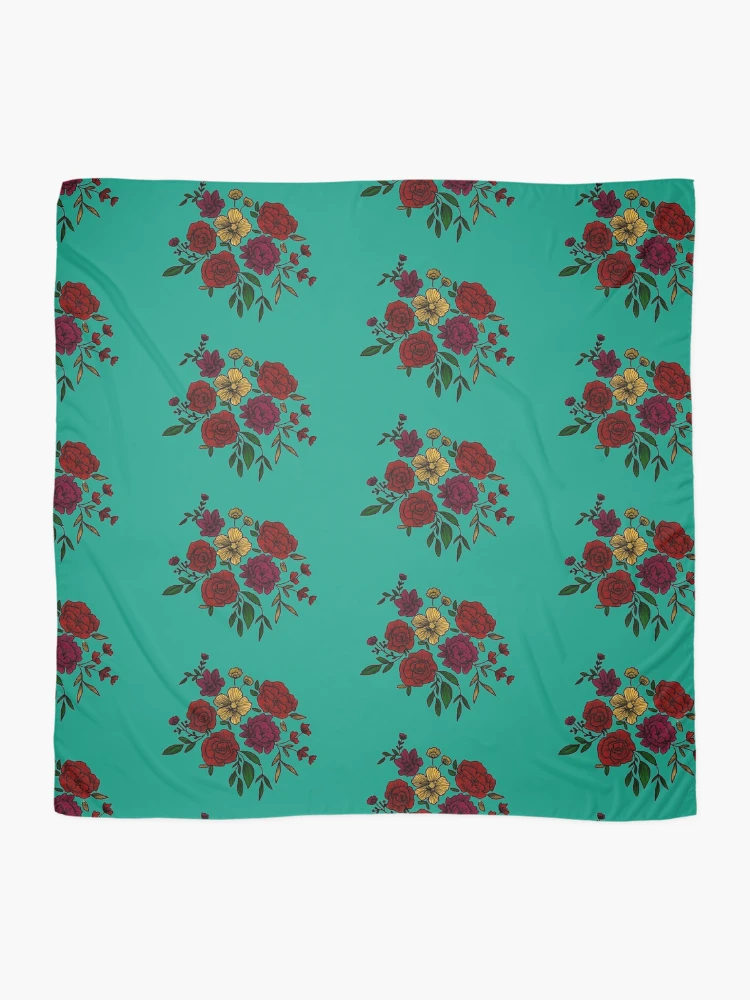 Thumbnail 2 of 3, Scarf, Floral Pattern . designed and sold by Rudravi.