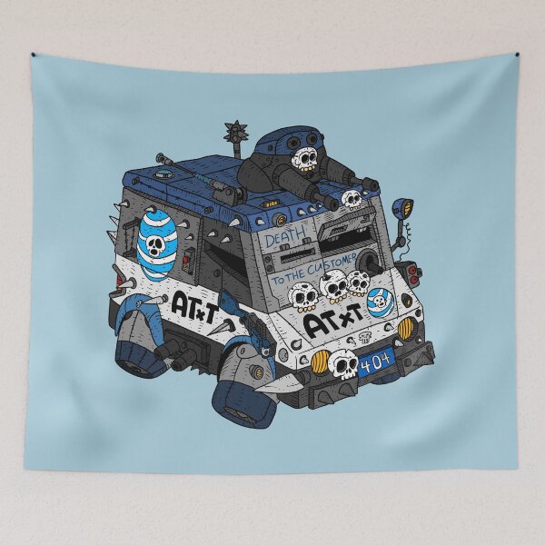 Item preview, internet provider service truck. ict and browser speed. sci fi car illustration. designed and sold by JJadx.