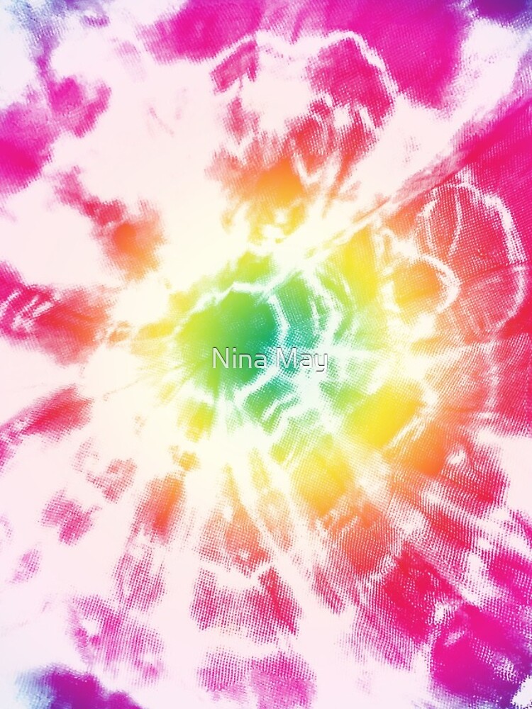 Tie Dye Rainbow Sunburst by ninabmay