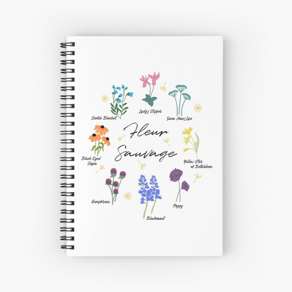 Wildflower Spiral Notebook
