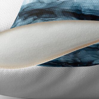 Alternate view of Blue Ice Water Phoenix Abstract Painting Floor Pillow