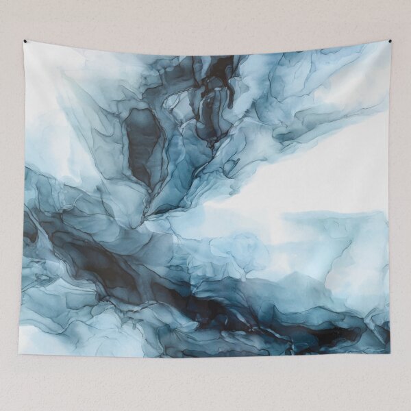 Item preview, Blue Ice Water Phoenix Abstract Painting designed and sold by Elizabeth  Karlson.