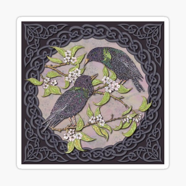 Item preview, Celtic Starlings designed and sold by lottibrown.