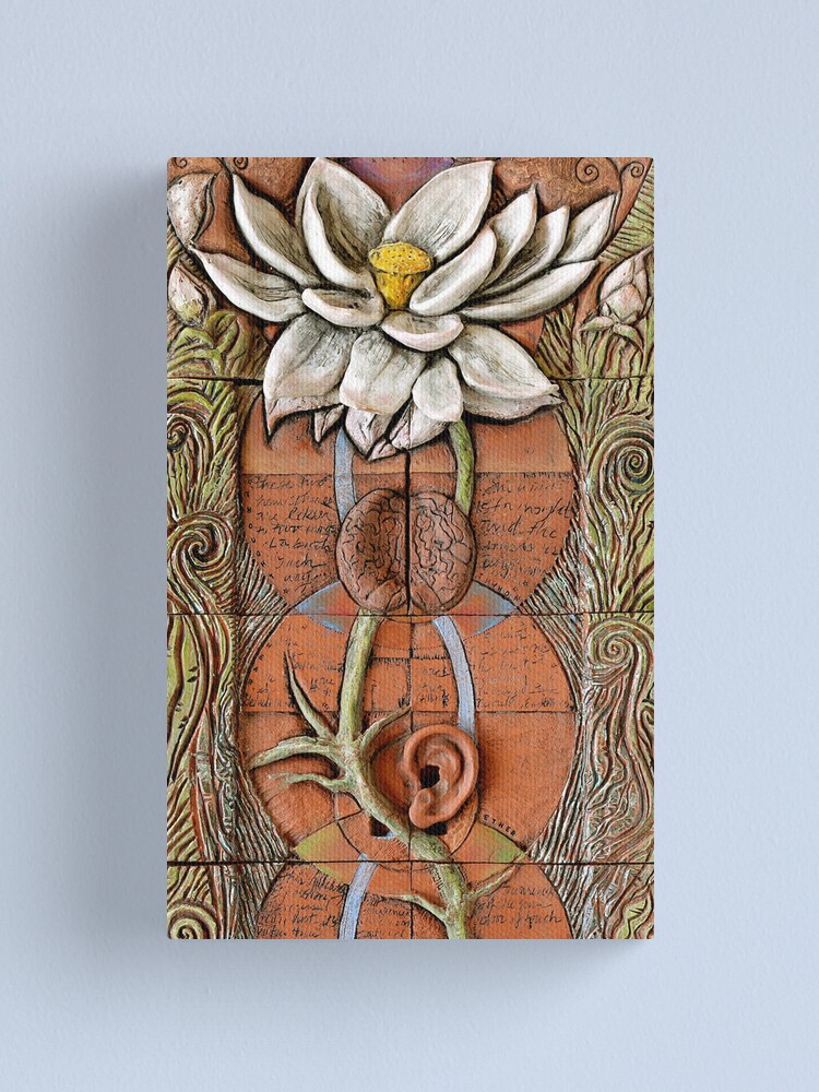 Alternate view of Lotus VII: sense doors - blossoming crown Canvas Print