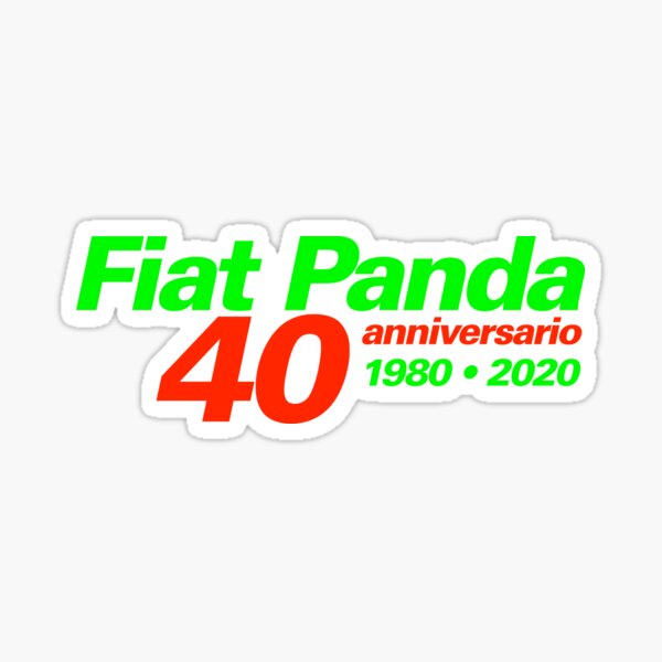 FIAT Panda 40 anniversario 4 Sticker