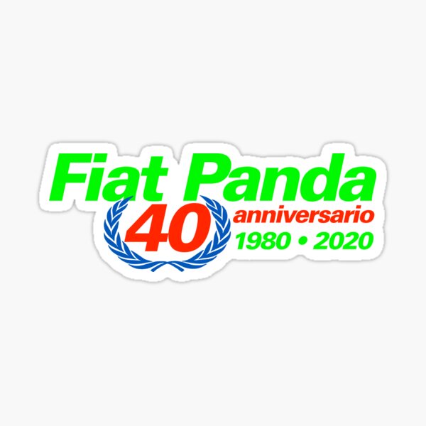 FIAT Panda 40 anniversario 3 Sticker