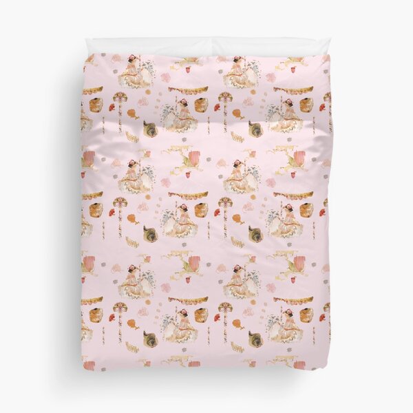 "Aitana's Carroussel" PINK Duvet Cover Duvet Cover