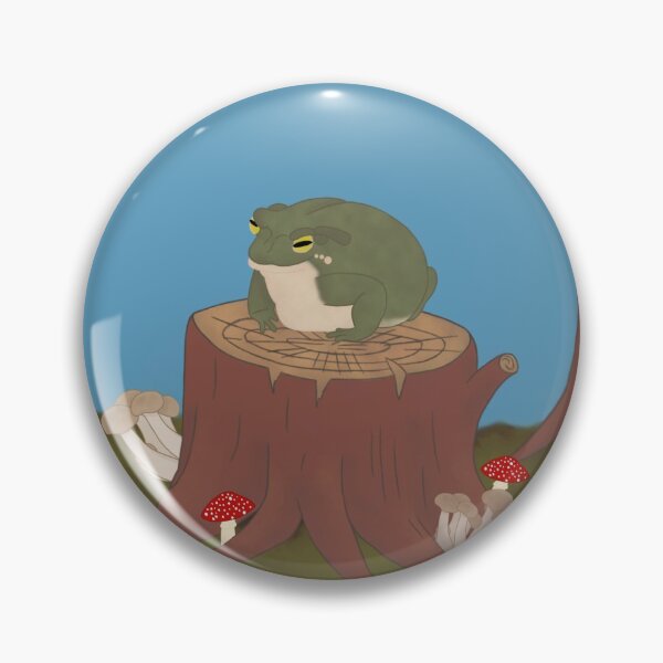 Item preview, Toad on a Stump with Mushrooms designed and sold by Alex-Beee.