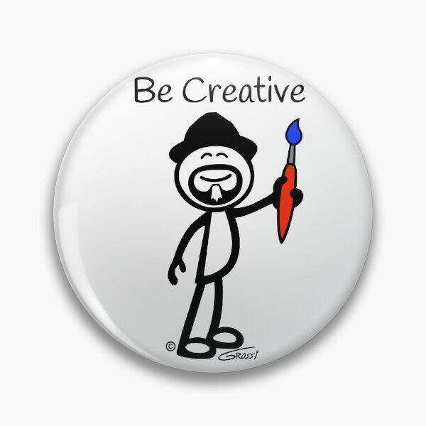 Item preview, GG Artist Stick Figure “Be Creative” designed and sold by GDGCreations.
