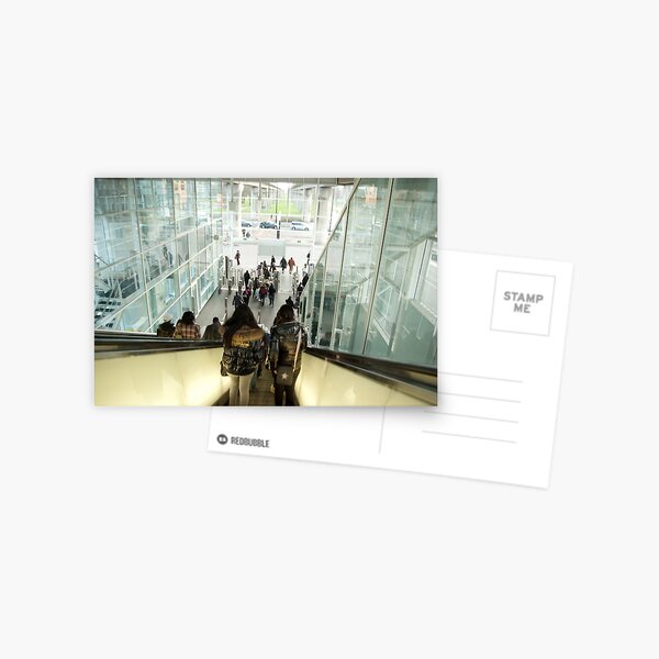 Glass world exit into reality Postcard