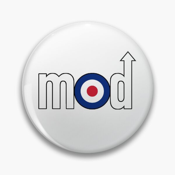 Item preview, Mod Logo with Arrow, White (Medium) designed and sold by shavenmonkeys.