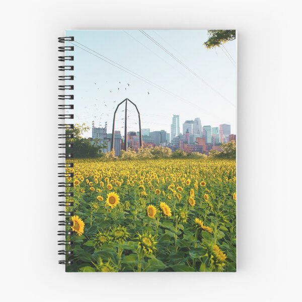 Artikelvorschau, Minneapolis Minnesota Skyline und Sunflowers-Mpls entworfen und verkauft von anthonylonder.