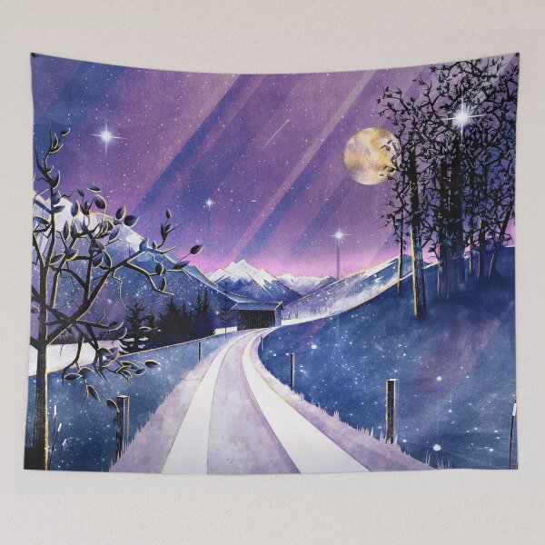 Item preview, Mountains and Fields Watercolor designed and sold by schwebewesen.