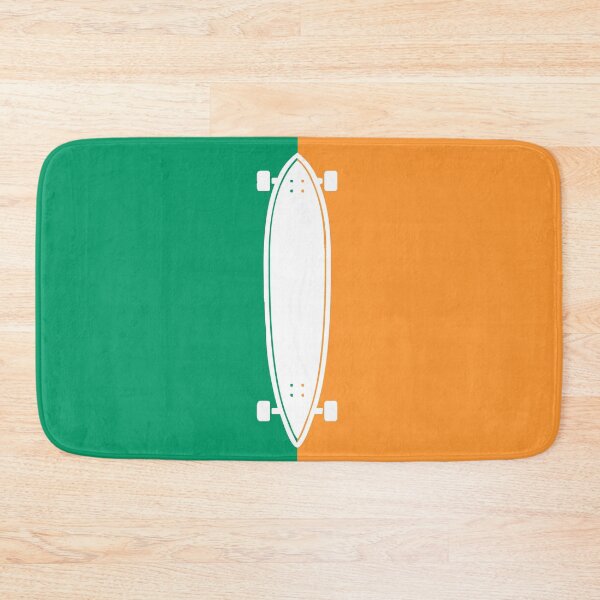 Item preview, Irish Skateboard Silhouette Irland Tricolour Flag designed and sold by ShineEyePirate.