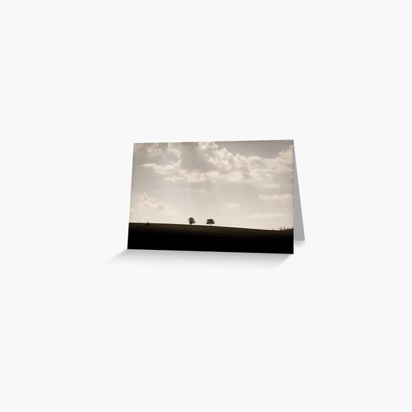 Trees on a hill Greeting Card