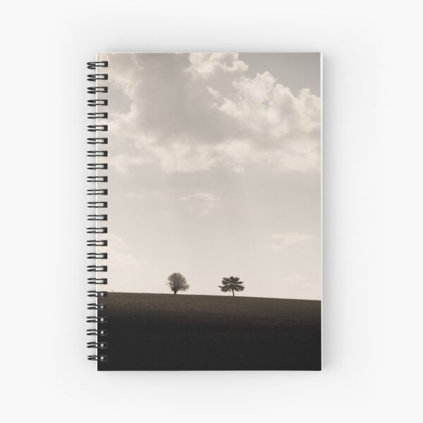 Trees on a hill Spiral Notebook