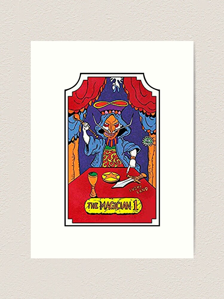 The Magician 1 Jojo S Tarot Card Art Print By Bloomcut Redbubble