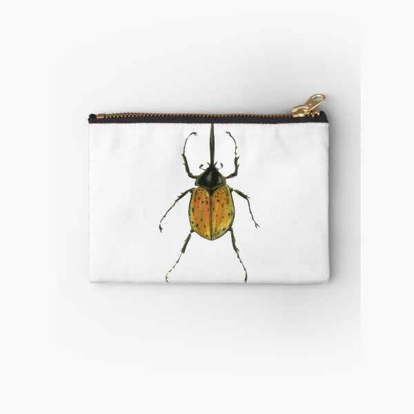 Item preview, Insect Bug Brown beetle Dynaste Hercule - Watercolor  designed and sold by Alheix.