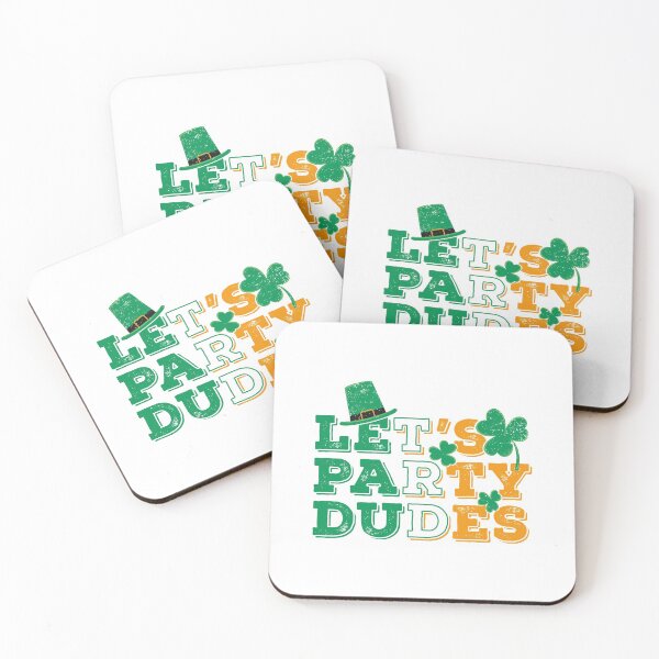 Item preview, LET'S PARTY DUDES on St. Patrick's Day March 17th designed and sold by MarlowLoom.
