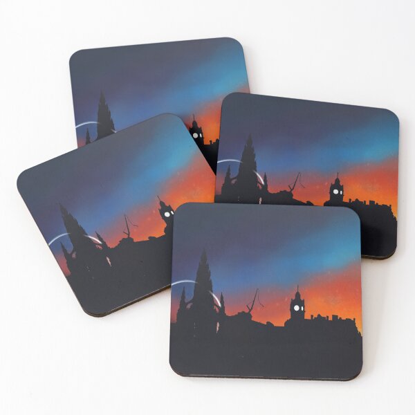 Item preview, Edinburgh Sunset Skyline designed and sold by Wrabbitheart.