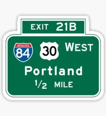Portland, OR Road Sign, USA Sticker