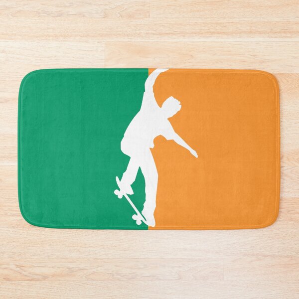 Item preview, Irish Skater Silhouette Ireland Tricolour Flag designed and sold by ShineEyePirate.